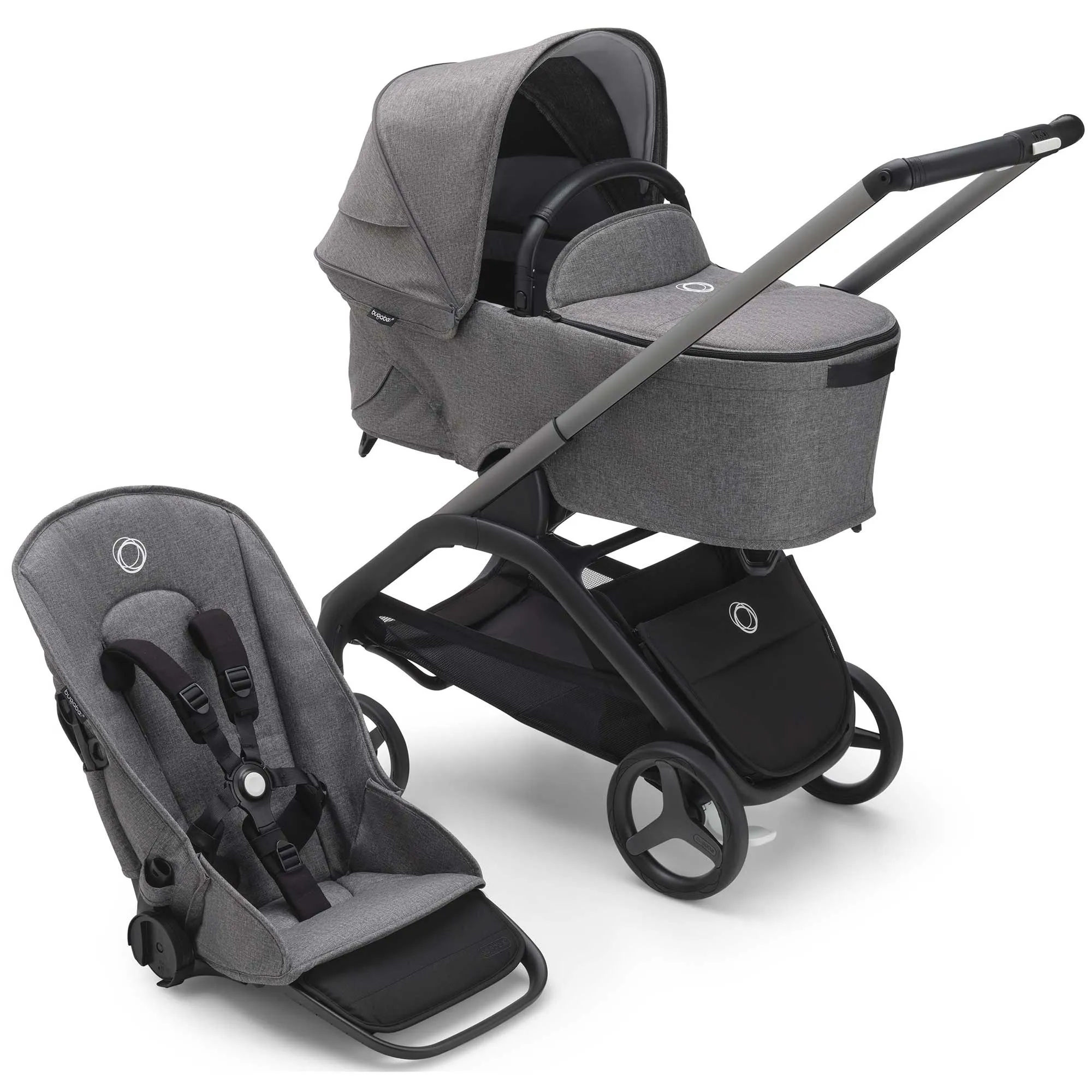 Bugaboo Dragonfly Essential Bundle - Graphite/Grey Melange