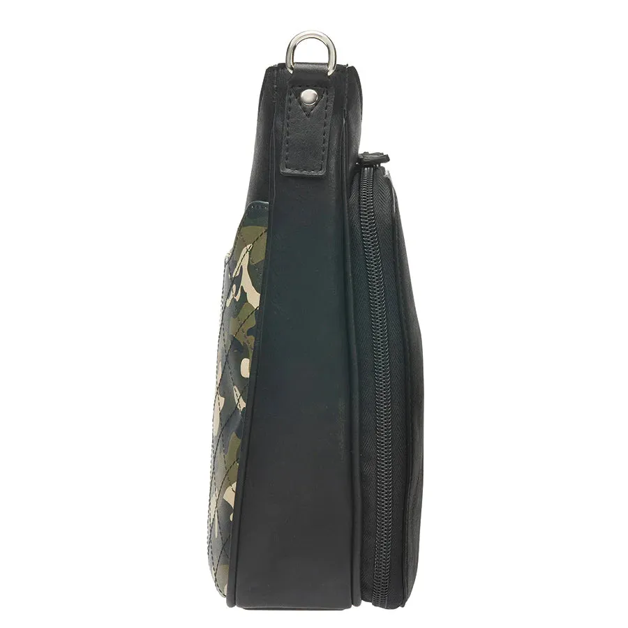 Camo Crossbody Leather Mail Pouch