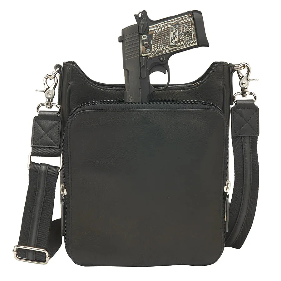 Camo Crossbody Leather Mail Pouch