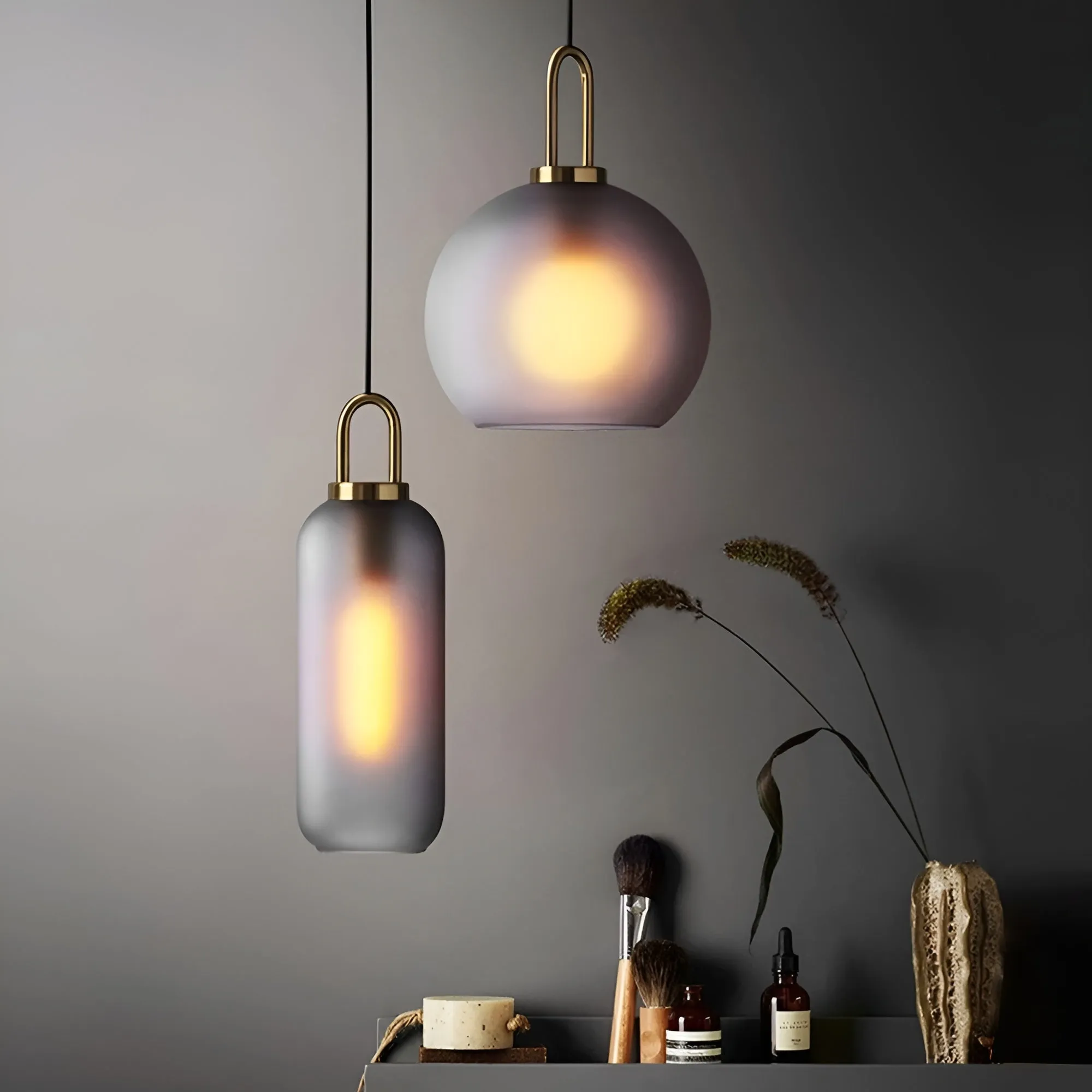 CrystalHue Light - Nordische Glaskugel-Pendelleuchte