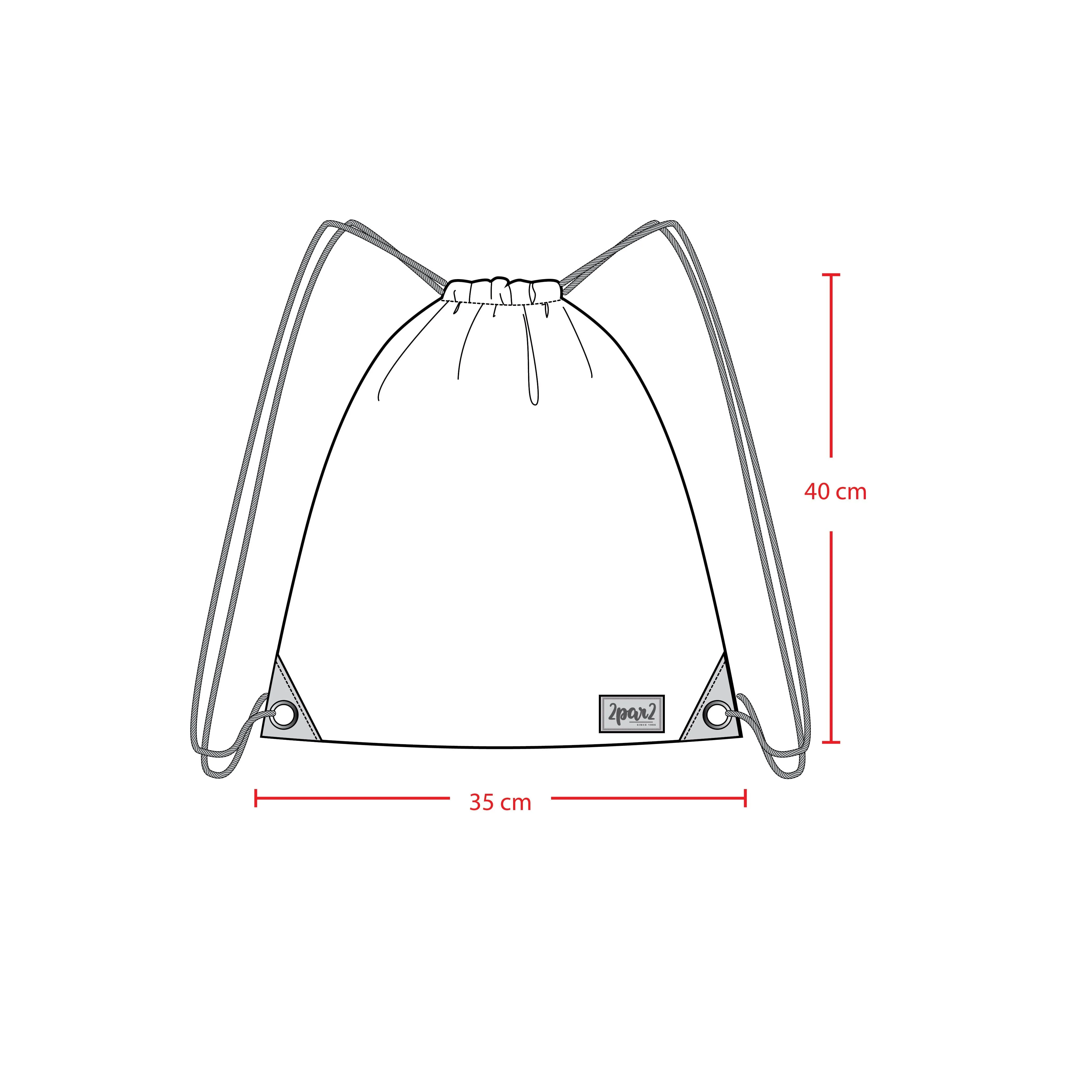 Drawstring Bag Purple Gradient