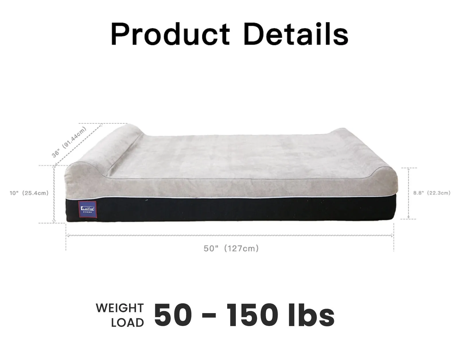 Extra-Large Double Pillow Orthopedic Dog Bed