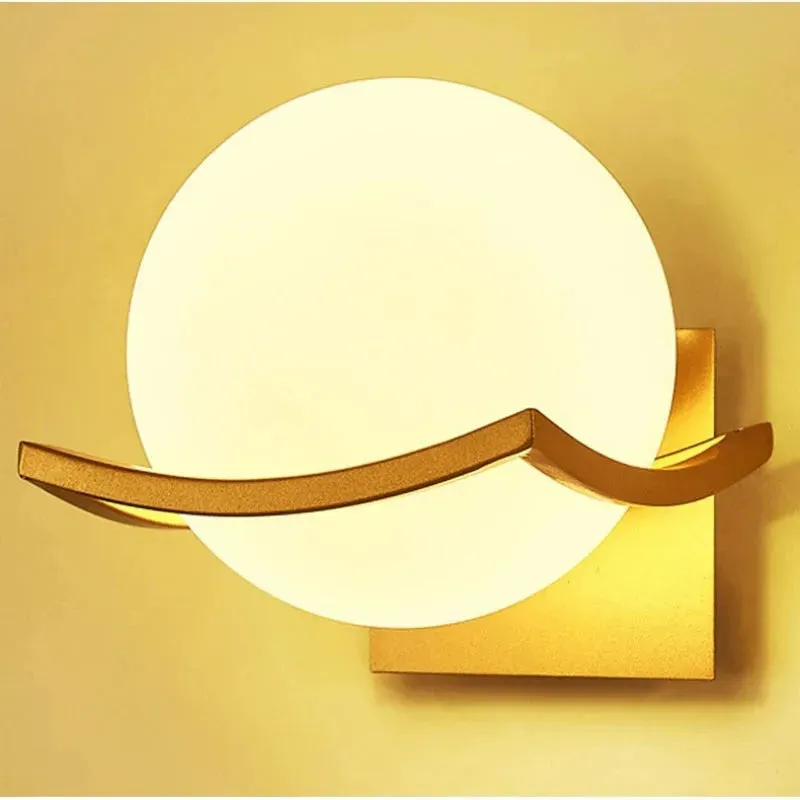 GlamSphere Light - Moderne LED-Glas-Wandleuchte