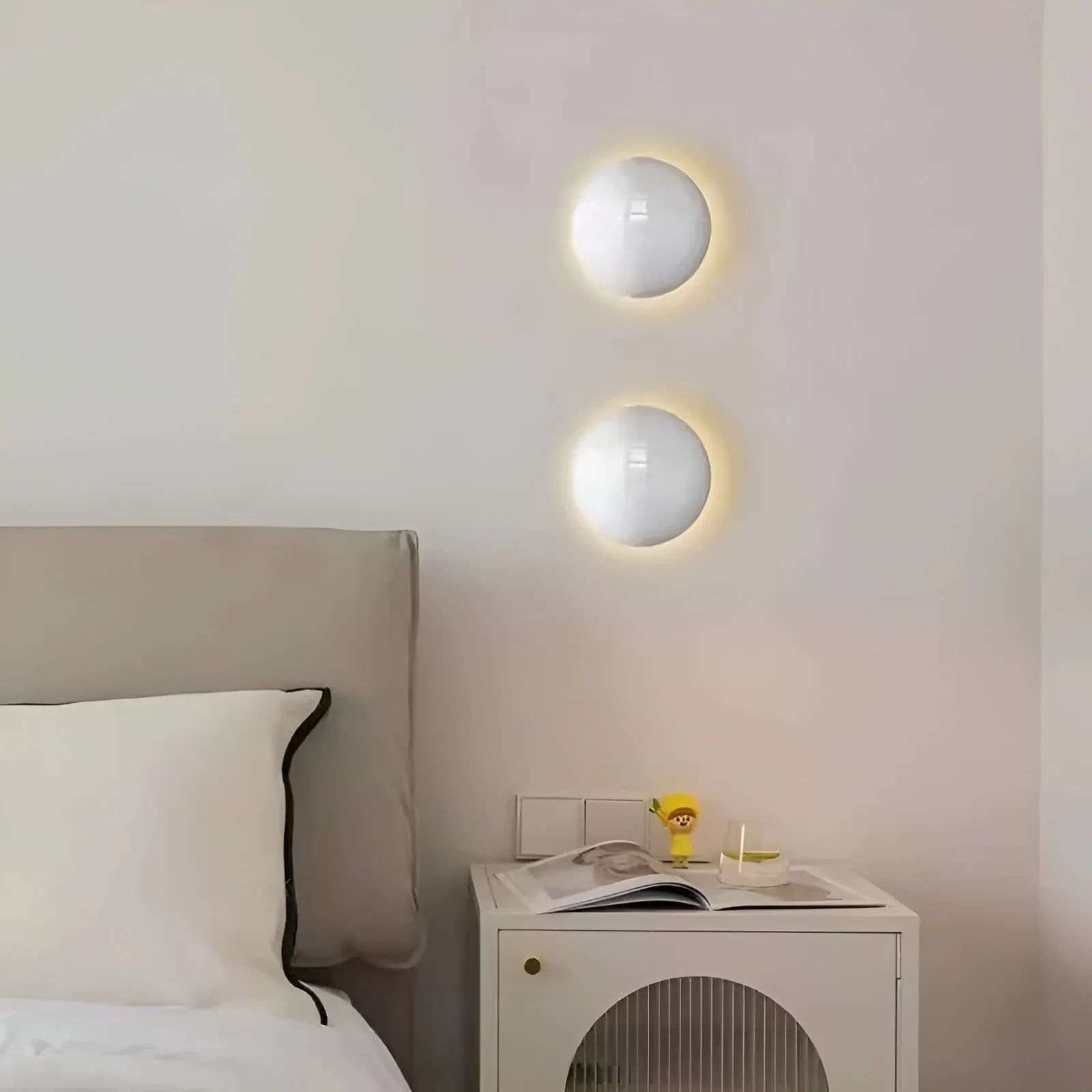 GlowCircle Light - Nordische Runde Metall-Wandleuchte