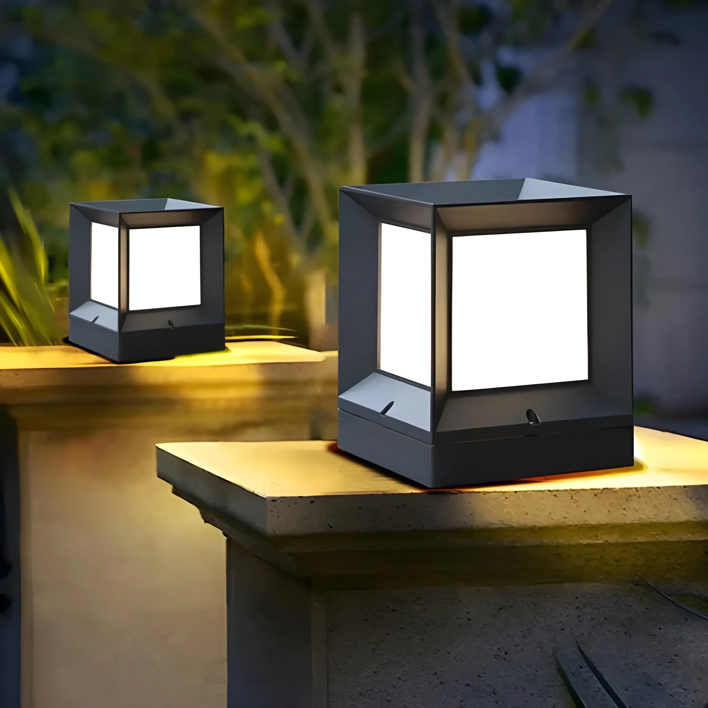 GroveGlow Light - Lässige LED-Außensäulenleuchte