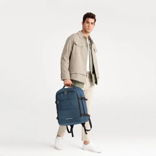 Kono Multi-level High-capacity Cabin Bag Travel Backpack - Navy