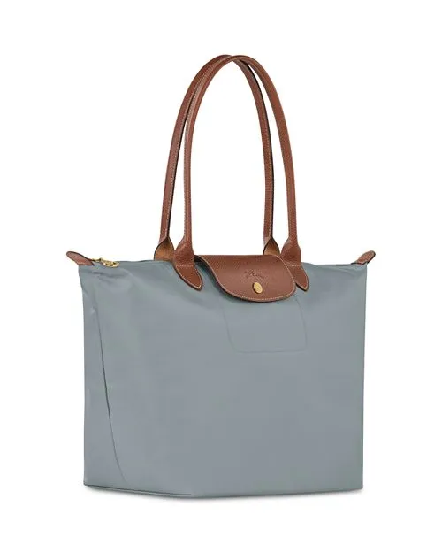 Le Pliage Original Longchamp Large Nylon Crossbody Bag, Gray