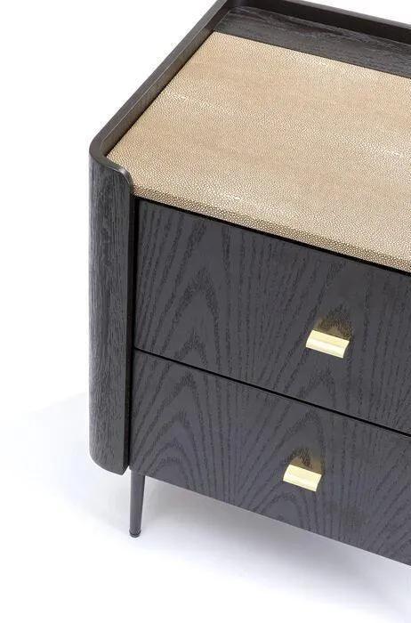 Milano Black/Brown Small Dresser