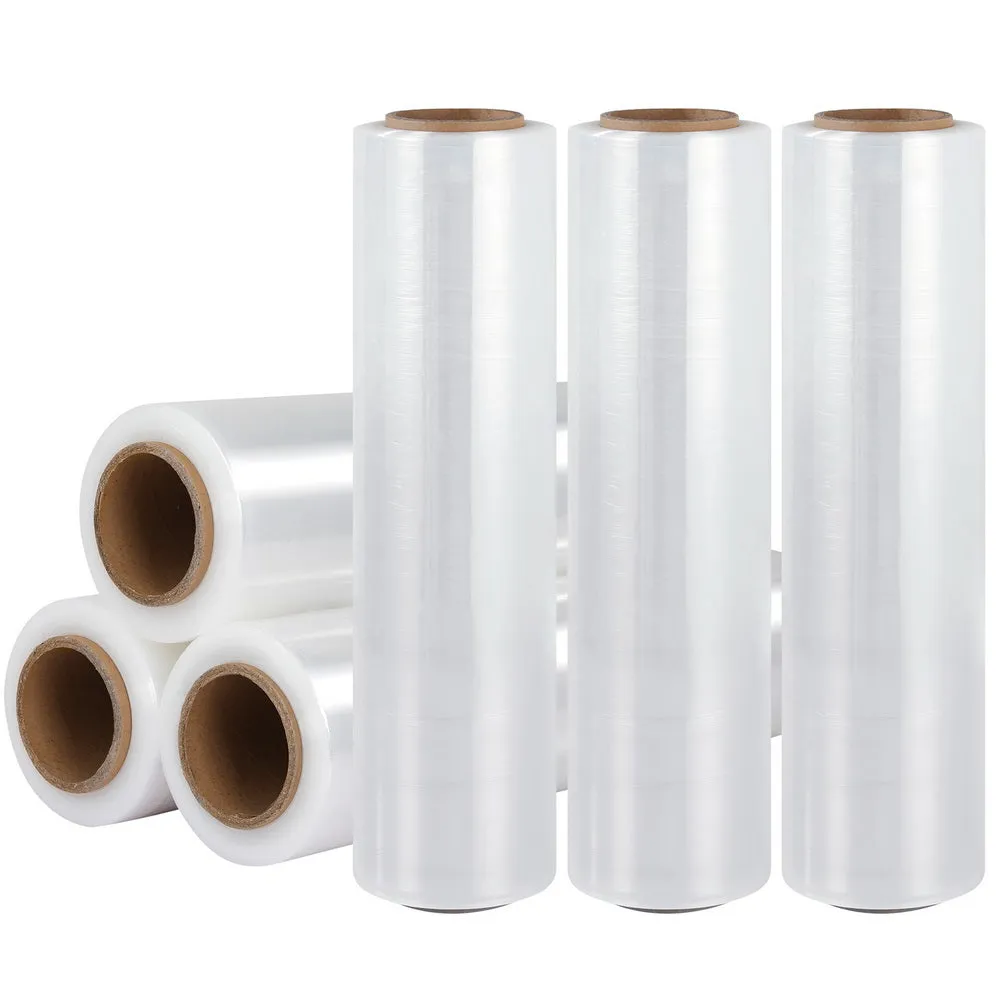 Oil, Dirt, Water-Resistant Stretch Film 6 Rolls - Clear