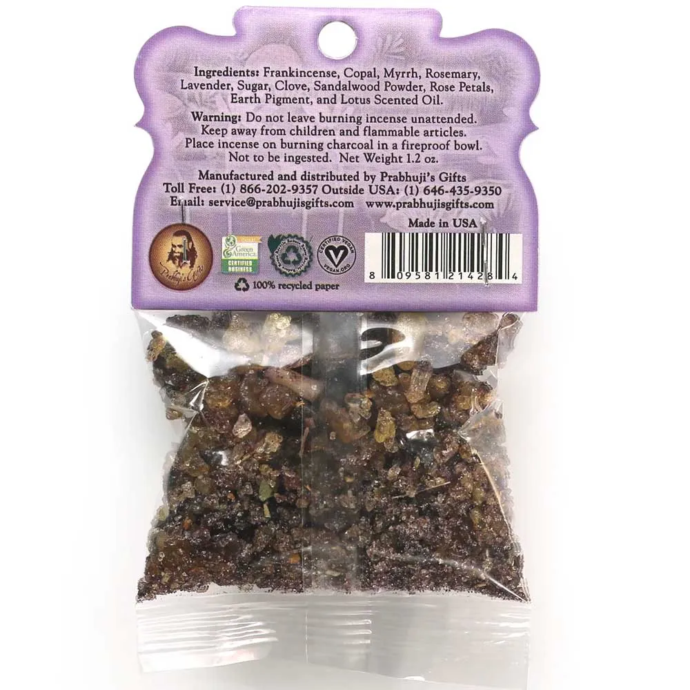 Resin Incense - Crown Chakra Sahasrara - Enlightenment