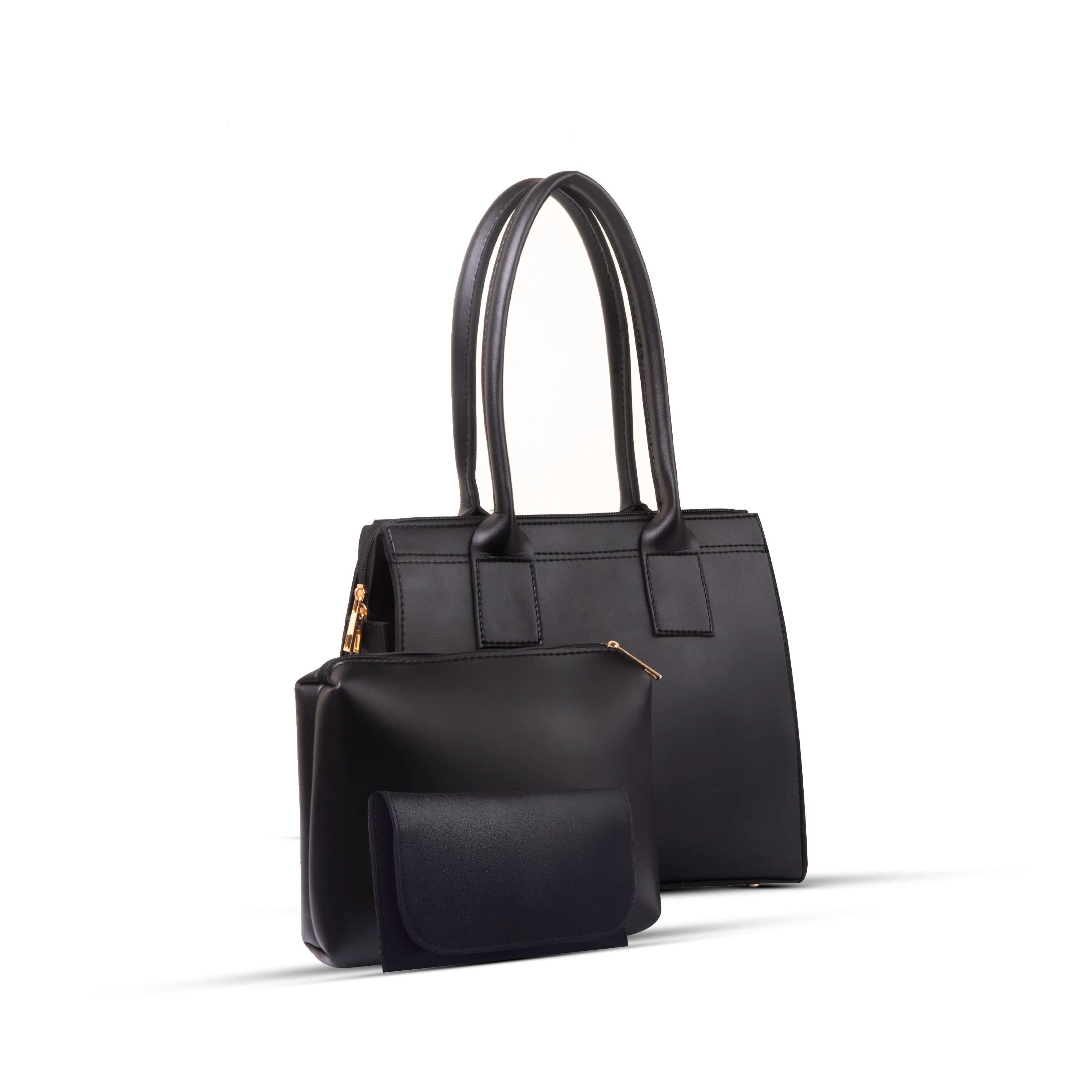 Vivan Black 3 Piece HandbBag
